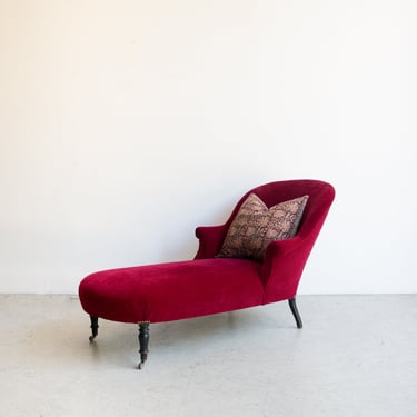 Vintage Velvet Chaise