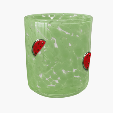 Green watermelon mojito confetti candle, 12oz