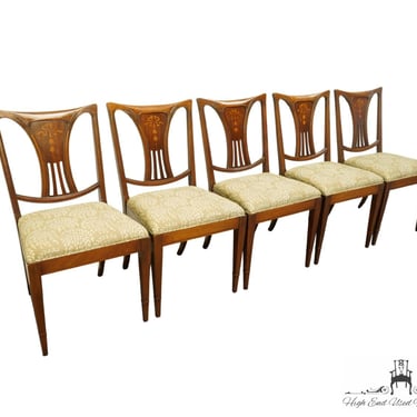 Set of 5 PAINE FURNITURE English British Imperial Style Dining Side Chairs 
