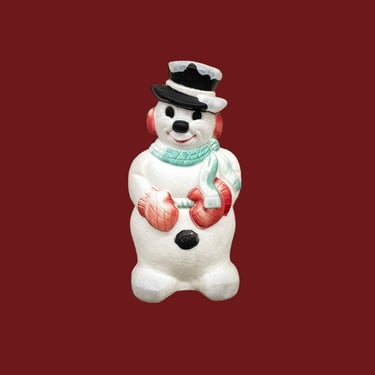 Vintage Snowman Blow Mold Retro 1990s UL + Frosty + Coal Nose + Scarf and Top Hat + XMas + Christmas + Holiday Lawn and Yard Decor 