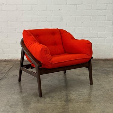 Murphy Miller Style Lounge Chair - Deep Persimmon 