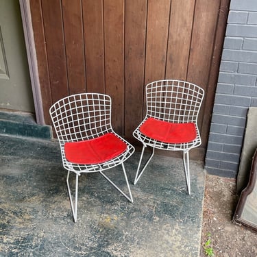 1960s Vintage Childs Chairs Pair by Harry Bertoia for Knoll & Associates Mid-Century Modern Icons 