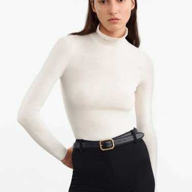 Bobbie Turtleneck- Ivory