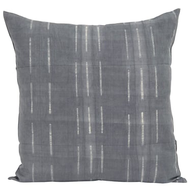 Grey Tie Dye Stripe Pillow