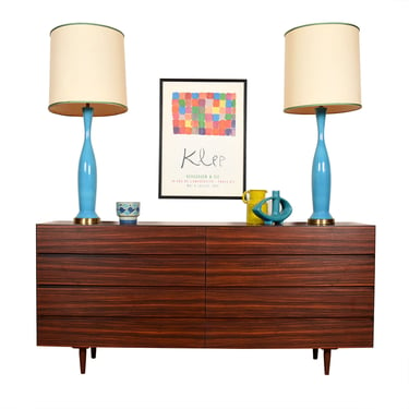 72″ Danish Modern Rosewood 8-Drawer Dresser | Credenza — 3 Available!