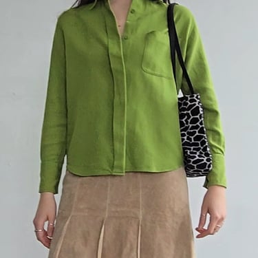 Yves Saint Laurent Grass Buttonfront