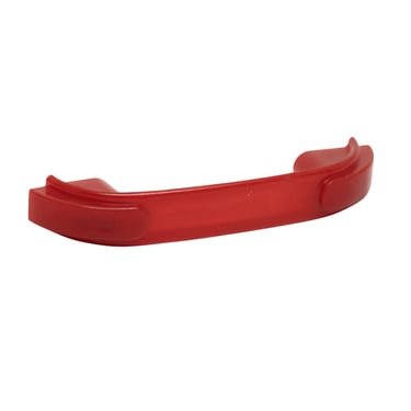 Vintage 4.125 in. Mid Century Red Plastic Bridge Pull