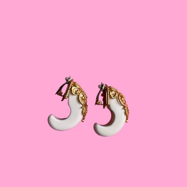 Vintage Horn Earrings