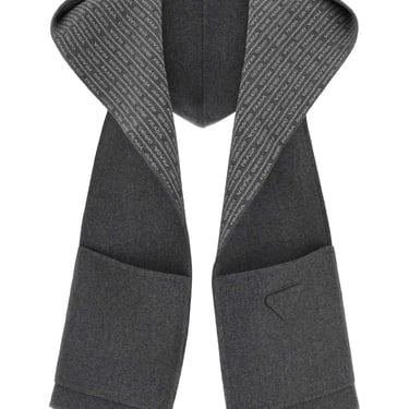 Prada Women Grey Wool Scarf