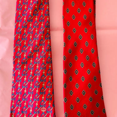 Gucci Burberrys Silk Tie Lot 