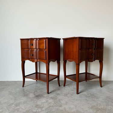 Vintage John Widdicomb Co. French Provincial Nightstands - A Pair 