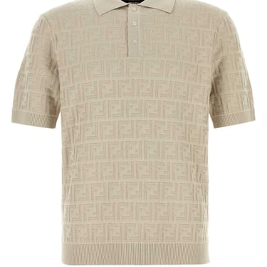 Fendi Men Cappuccio Cotton Polo Shirt