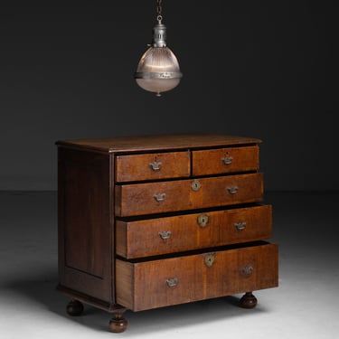 Chest of Drawers / Holophane Pendant