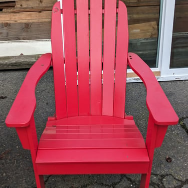 Red Adirondack Chair