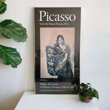 Vintage Picasso Art Exhibition Poster from The Walker 1987 Vintage Picasso Art Exhibition Poster from The Walker 1987
