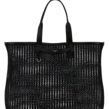 Dolce & Gabbana Men Black Mesh Shopping Bag