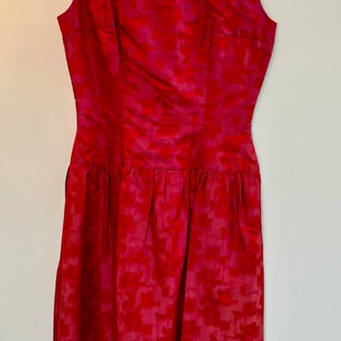 50's Suzy Perette Red Silk Dress