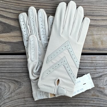 vintage driving gloves 1970s bone isotoner cafe racer winter gloves 