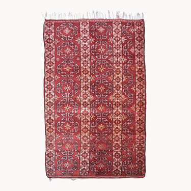 Abass Vintage Moroccan Wool Rug | 3'10&quot; x 6'11&quot;