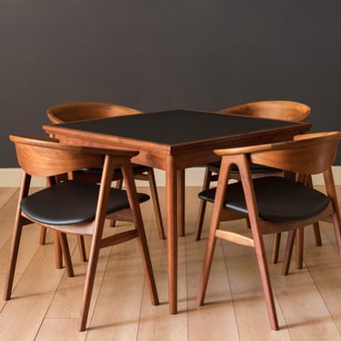 Pair of Danish Walnut Compass Dux Dining Chairs by Erik Kirkegaard 