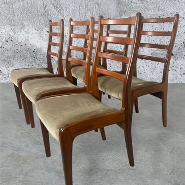 Set Of 6 Mid Century Modern Teak Chairs By G Plan Ladder Back 