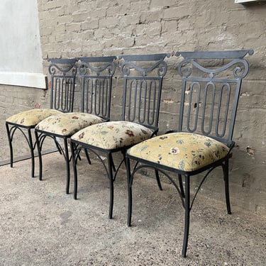 Set of 4 Iron Classical Chairs