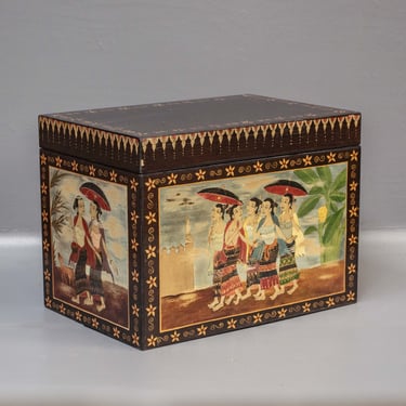 Small Painted Thai Chest