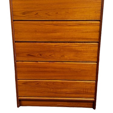 Danish Mid Century Wood 5 Drawer Dresser MTF156-56
