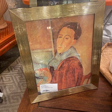 8x10&quot; reeded brass frame