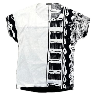 1980s Issey Miyake Printed Tee