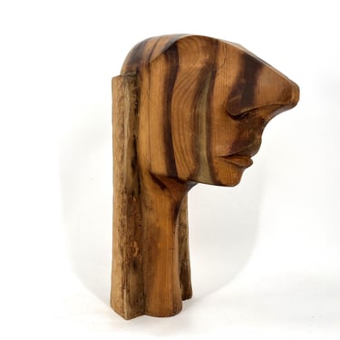 Vintage teak sculpture, 1970s - vintage sculpture - vintage mannequin - design sculpture 