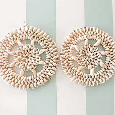 Pair of Bahamian Shell Trivets