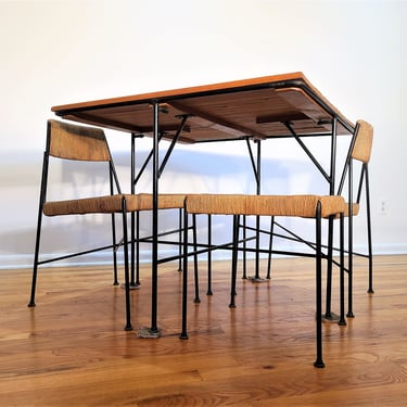 Mid Century Arthur Umanoff Table and Seating Set 