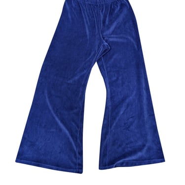 Suzie Kondi - Blue Velour Flare Pants Sz L