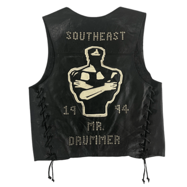 Vintage Southeast "Mr. Drummer" 1994 Leather Vest