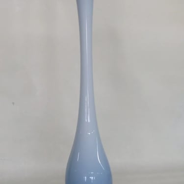 Kastrup Denmark Mid Century Cased Glass Tall Sky Blue Vase 3312B