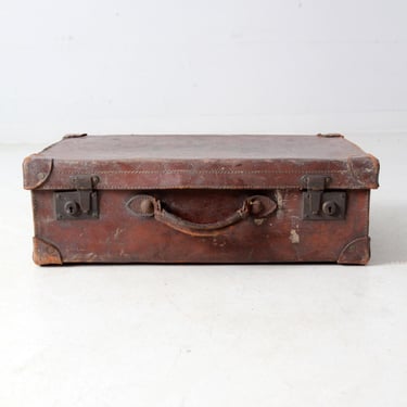 antique leather suitcase 