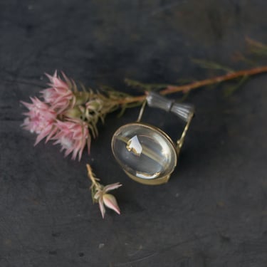 Tabletop Brass Magnifying Glass