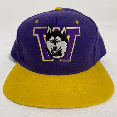 Custom University of Washington UW Huskies Snapback Hat