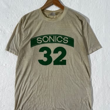 80s Vintage Seattle Super Sonics T Shirt Size XL
