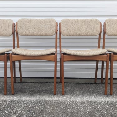 Vintage Danish Modern Teak Dining Chairs - Set of 4 