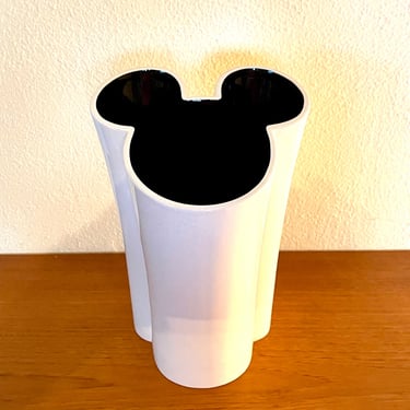 Vintage 90s Disney Store Mickey Mouse Vase or Utensil Holder 