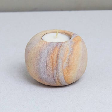 Rainbow Sandstone Candleholder