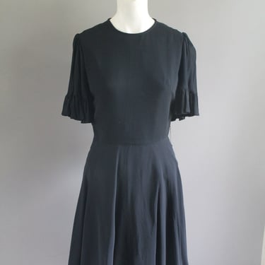 1960's - Shubette of London-  Shirtwaist Dress - Cocktail Dress - Wedding Guest -Mod - little Black Dress - LBD 