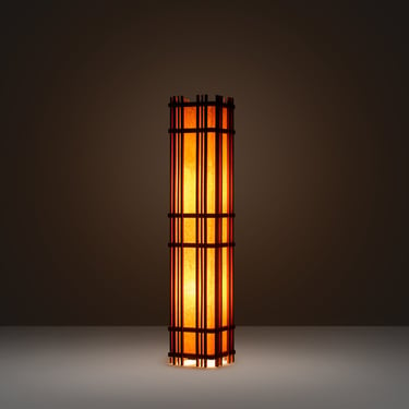 Rare Mission Floor Lamp in the Manner of Frank Lloyd Wright, c. 1940s 