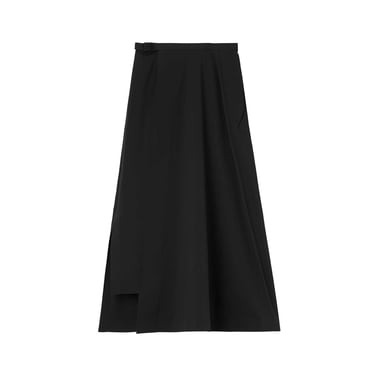 Black Airflow Wrap Skirt
