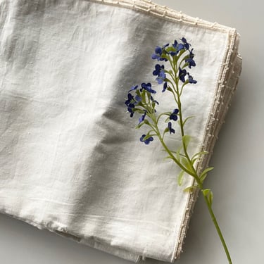 Ivory Irish Linen Cloth Napkins / Set of 8