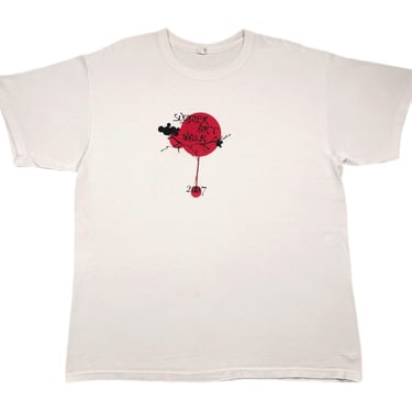 Vintage 2007 Summer Art Walk Japanese Style Abstract Font Graphic T-Shirt Size XL 