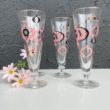 Libbey Seville Pink Pilsner Glass Set