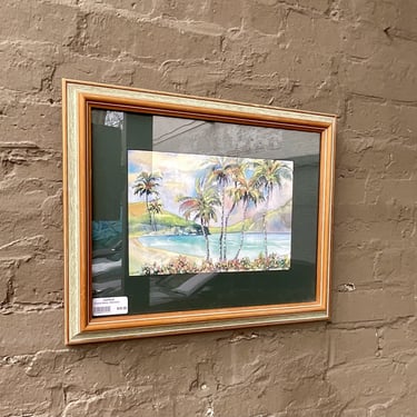 Tropical Scene, Watercolor